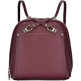 MMS Brands Miztique The Daisy Convertible Backpack Purse for Women (Berry) | Soft Vegan Leather Shoulder Strap Bag or Convertible Backpack | 10.5in x 4in x 11.5in |