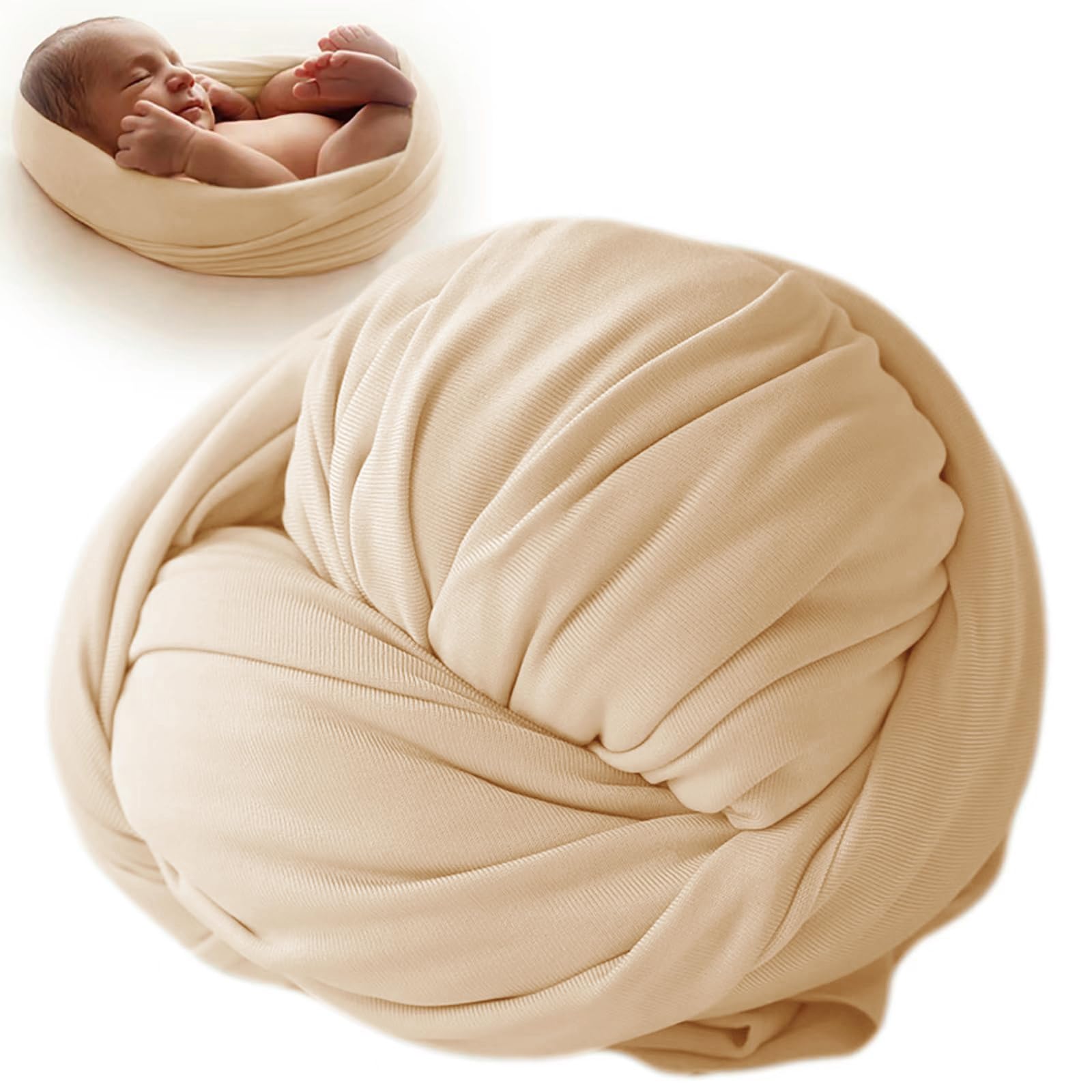 Photo 1 of Newborn Photography Props Swaddle Newborn Wraps for Baby Boys Girls Infant Baby Photo Props Shoot Stretch Blanket