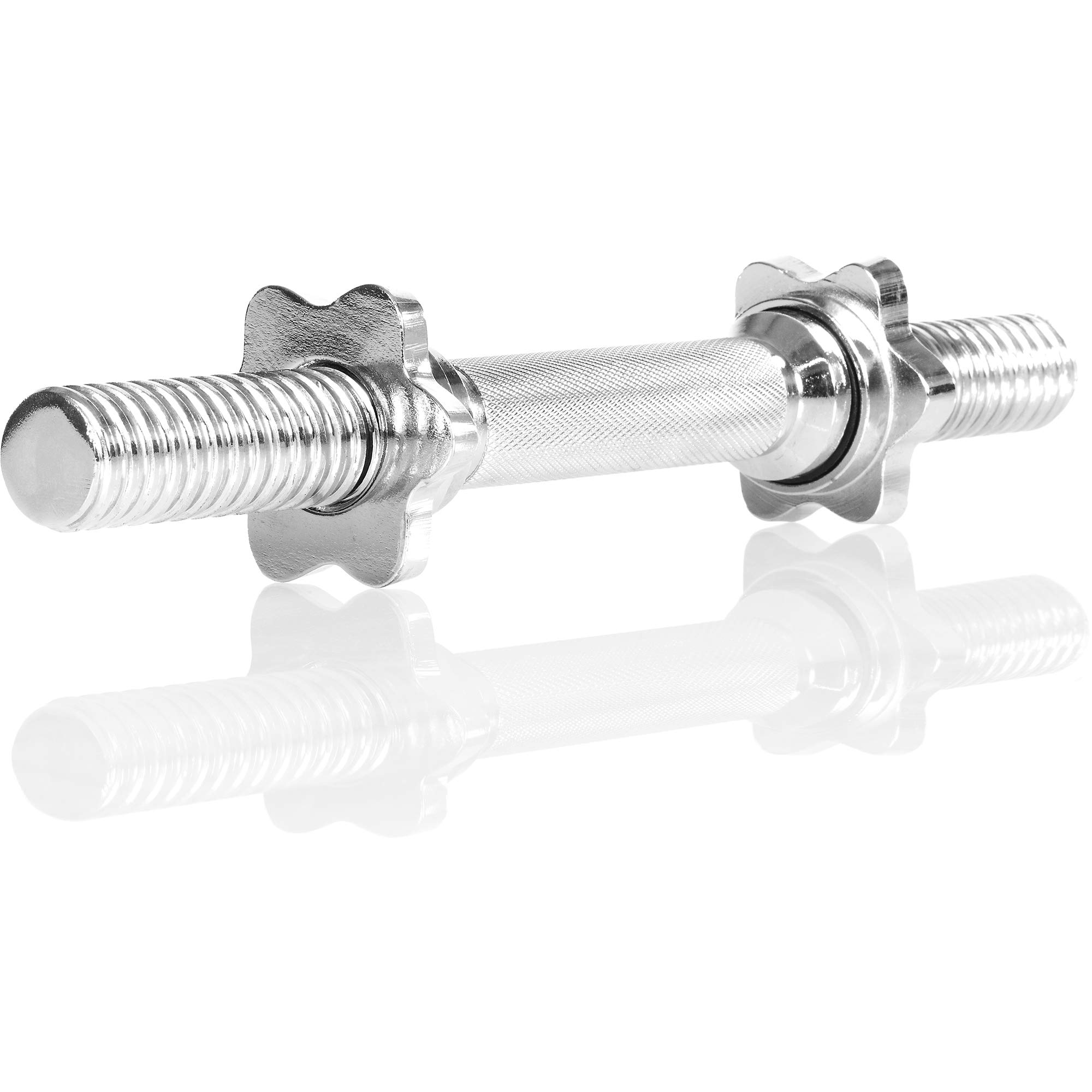 MOVIT 1x dumbbell bar, 35 x Ø 3 cm STANDARDNORM, weight approx. 2 kg, chrome-plated & twisted