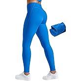 AVGO Women's Fleece Lined Leggings Invisible Butt Scrunch Tights Winter Thermal Warm High Waisted Workout Hiking Yoga Pants