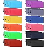 YOPCDJ 48pcs Pencil Pouch Bulk,Zipper Pouches,Waterproof Pencil Bags, Small Organizing Bags in 12 Colors for Classroom,Office Supplies Storage and Travel Accessories