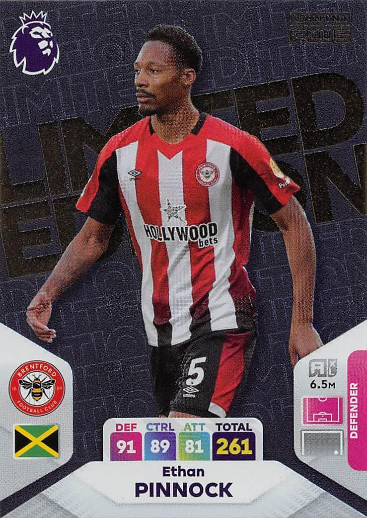 Panini Premier League Plus 2023 2024 Ethan Pinnock Limited Edition Trading Card