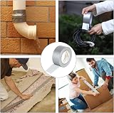 5 Pack Duct Tape 50mm x 27.4m Heavy Duty Silver Cloth Tape view 2