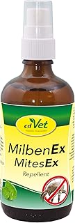 cdVet MilbenEx Milbenabwehr-Spray 100 ml – hervorragender Sofortschutz für alle Wirbeltiere, natürliches Milbenmittel ohne synthetische Toxine