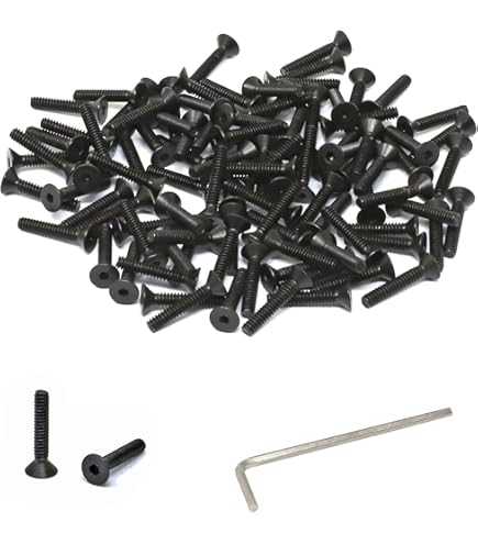 20 PCS 1/4-20 X 1/2 Socket Head Cap Screws - Black Oxide 12.9 Grade Alloy Steel | Coarse Thread UNC Screws
