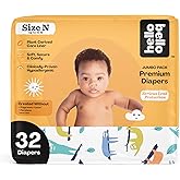 Hello Bello Premium Baby Diapers Size Newborn, 32 Count of Disposable, Extra-Absorbent, Hypoallergenic Baby Diapers with Snug and Comfort Fit, Sleepy Sloth