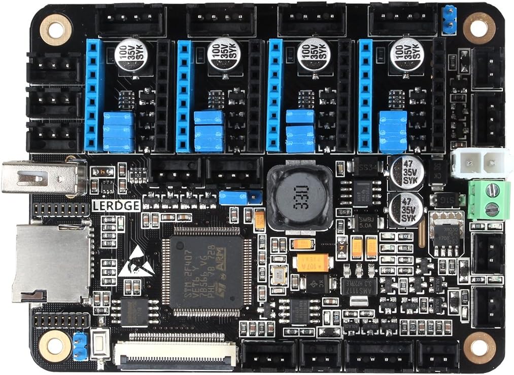 TWP 3D Printer Board Lerdge-X Motherboard with Thermistor ARM 32 bit Controller with 3.5" TFT for Education 3D Printer (with TMC2100 TR)