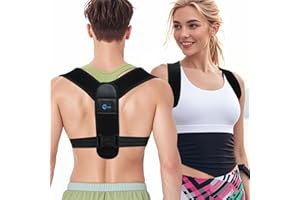 GROKIE Posture Corrector for Women and Men – Adjustable Back Brace for Posture Support,Comfortable and Breathable Back Straightener for Pain Relief