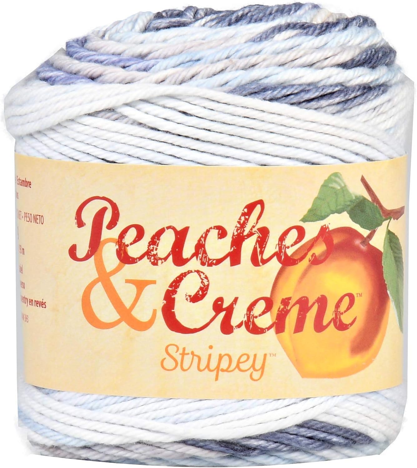 Peaches & Creme Stripey Yarn Denim