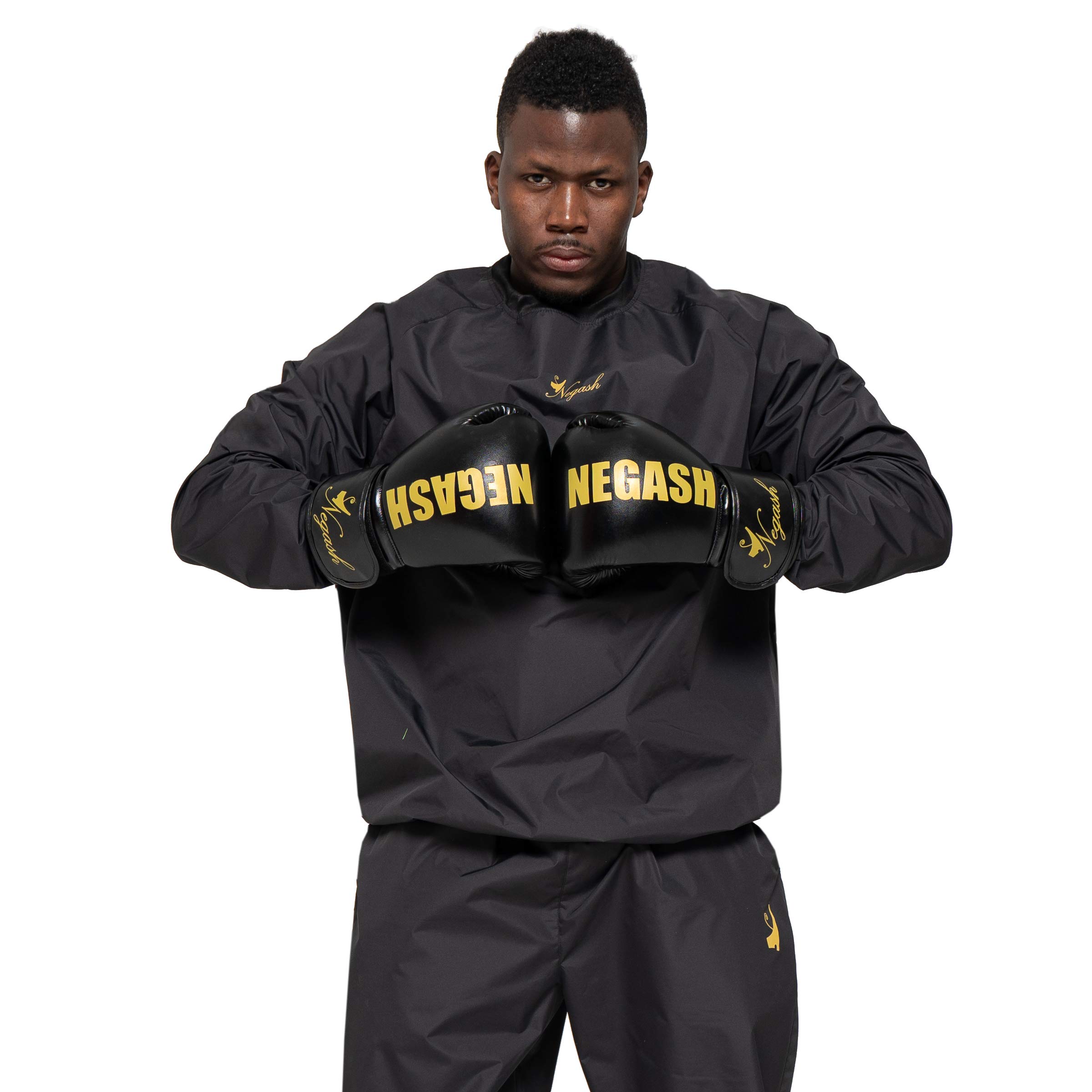 Negash Sauna Suit for Men Anti Torn Sweat Sauna Suit Lightweight Waterproof Men Sauna Suit for Boxin
