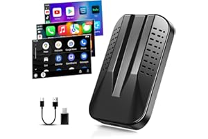 MINALOOK Wireless CarPlay & Android Auto Adapter with Netflix YouTube Google Play, 2023 Upgrade Magic Box CarPlay Ai Box for Factory Wired CarPlay Cars, Online Update, 5GHz WiFi, TF Card, Mirroring