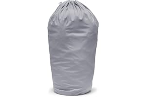 Kanga Care Seam Sealed Drawstring Reusable Diaper Pail Liner Large Barrel Shape 26" height x 51" top x 33" base | Platinum