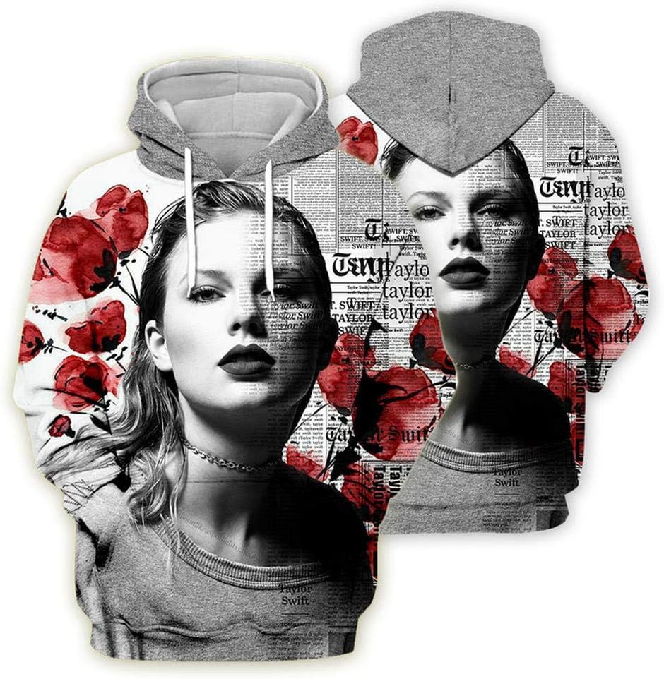 hoodie Unisex 3D Print Taylor Swift Cospaly Hooded Loose Casual Pullover Hooded Sweatshirt K2-4XL