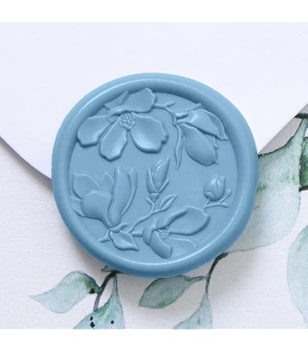 50pcs Hydrangea Wax Seal Stickers, Andotopee Floral Jamaica