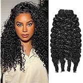 Clip In Hair Extensions Human Hair, 24 Inch Natural Black Jerry Curl Burmese Wild Wave Curly Clip Ins For Black Women Virgin Hair Double Weft Invisible Edge 120g 8pcs
