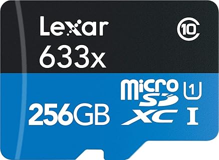 Lexar High-Performance 633x microSDXC UHS-Iカード 256GB (転送速度 95MB/s、SDアダプタ付) [並行輸入品]