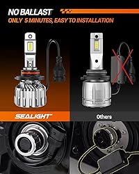 SEALIGHT 9006/HB4 Light Bulbs 36000LM