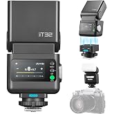 Godox iT32 Mini Camera Flash with X5-O Magnetic TriggerTTL 1/8000s HSS | 2.4G Wireless X System, 270 Rotatable Head USB-C, Built-in Diffuser CTO Filters for compatible Olympus and Panasonic cameras