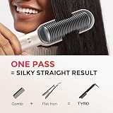 TYMO Hair Straightener Brush UK 2-in-1 Anti-Scald 5 Temp Gold view 2