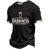 Men's Hello Darkness My Old Friend Shirts Waffle Tee St. Patrick's Day Shirt
