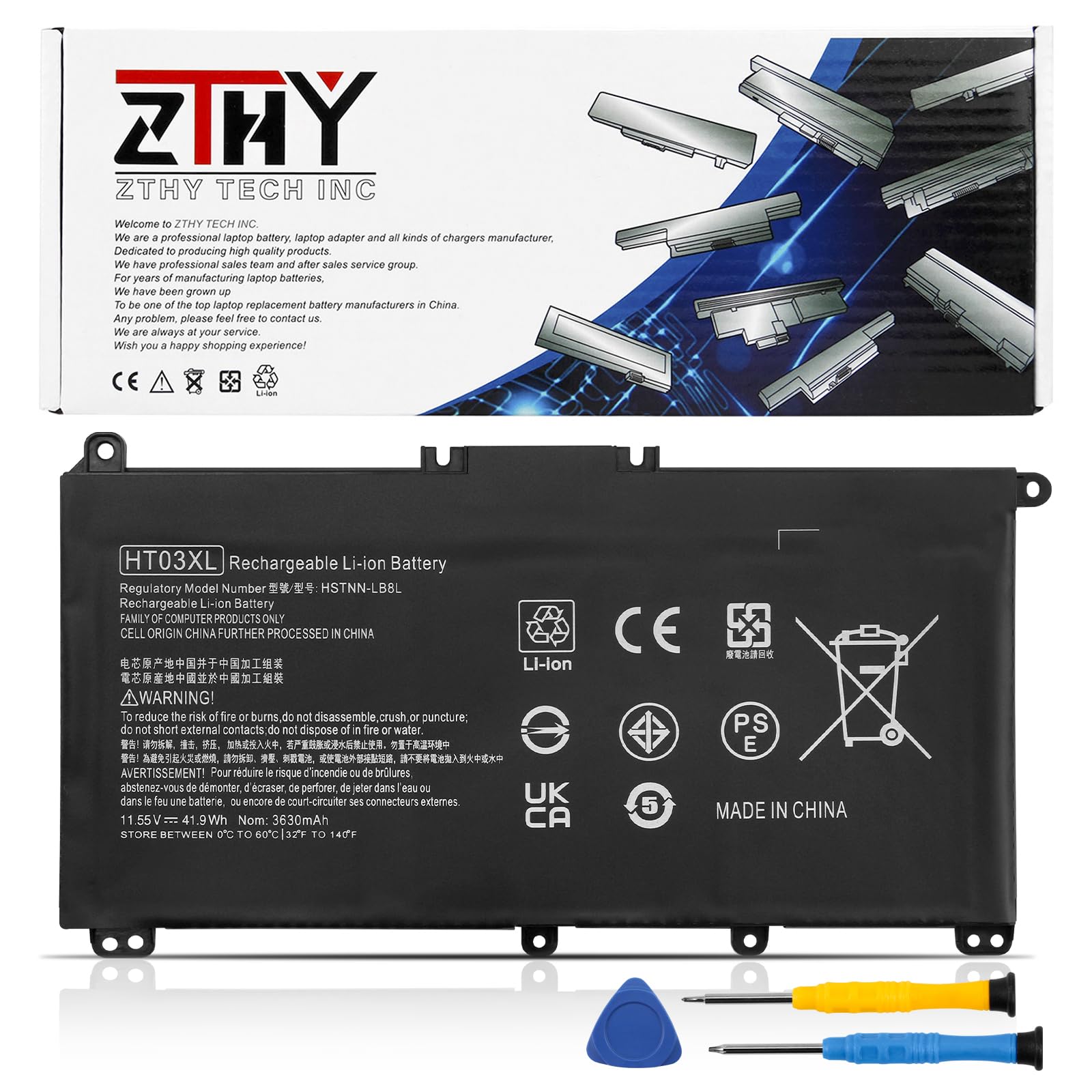 HT03XL Battery Replacement for HP Pavilion 14-CE