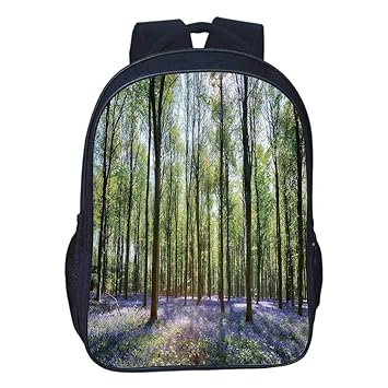 Amazon Com Woodland Decor Durable Double Black Backpack