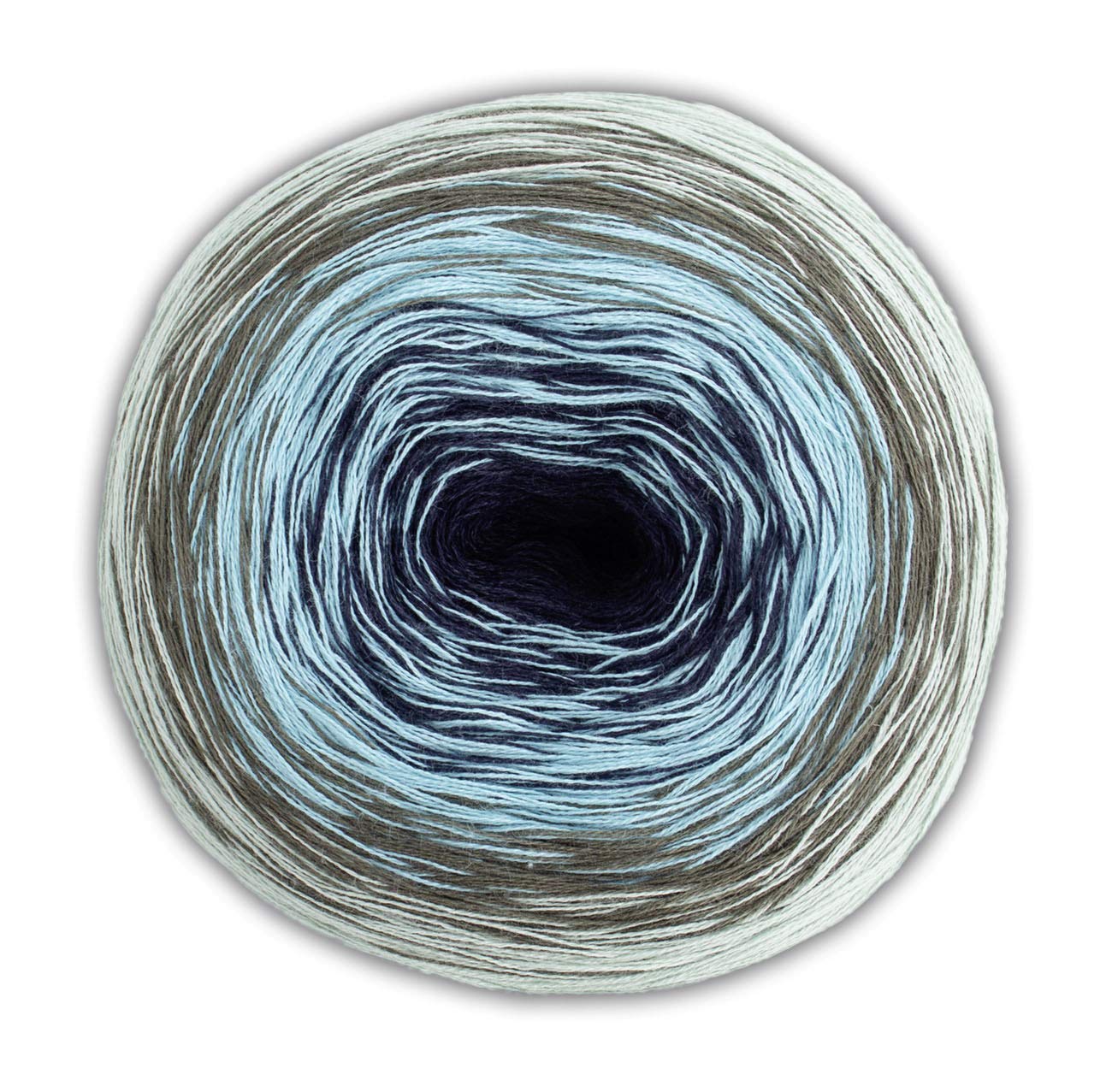 Woolly Hugs Bobbel Cotton, 200 g Gradient Yarn with Beautiful Degradé, 800 m, 4-Ply (39), 278758