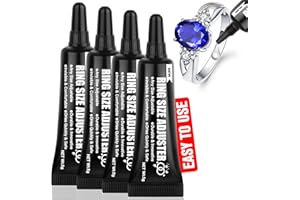 INSOIA Ring Sizers for Loose Rings – Invisible Ring Size Adjuster for Loose Ring, Connector & Resizer Comfortable DIY Ring Spacer & Guard Kit - Any Size Fit(4×5g)