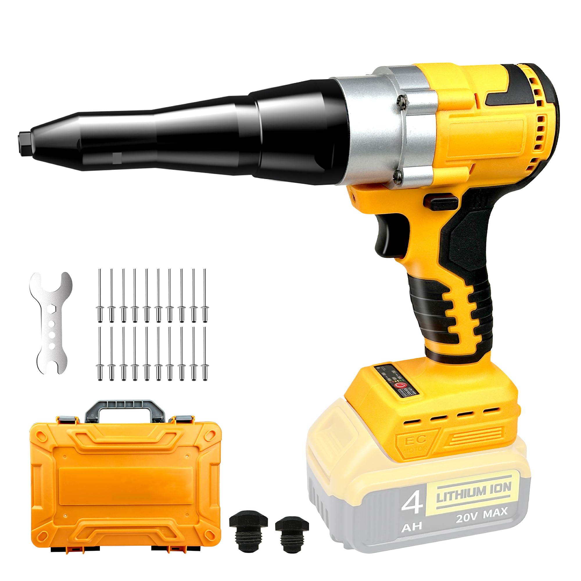 Photo 1 of ****** parts only *******Funnywhale Cordless Rivet Gun Compatible with Dewalt 20V Max Battery(No Battery) Electric Rivet Gun, Brushless Pop Rivet Gun Tool for Rivets 1/8", 5/32", 3/16"