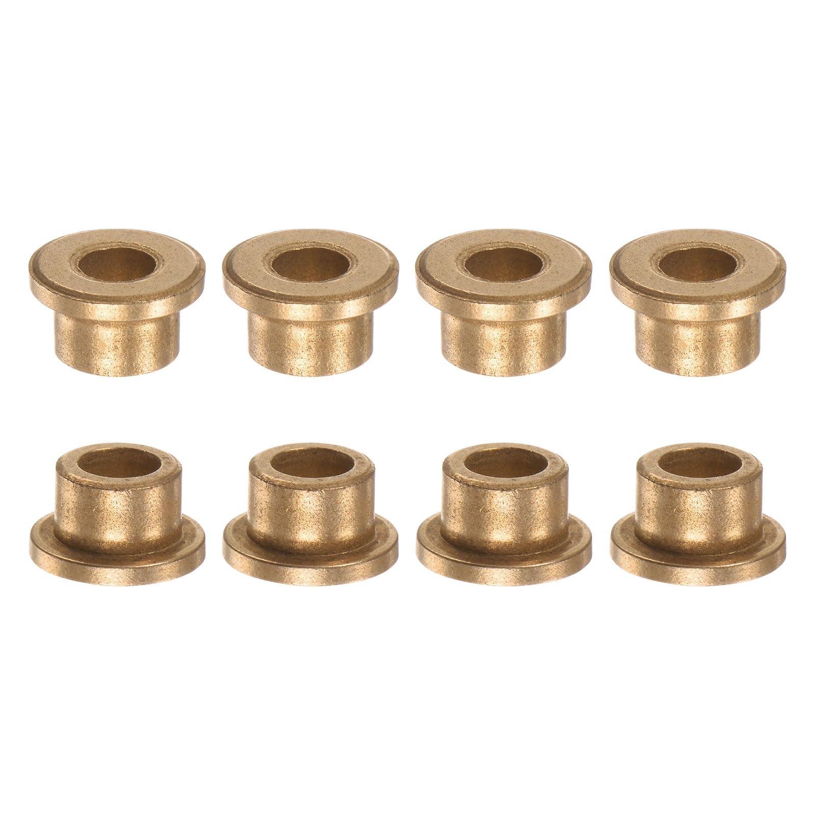 HARFINGTON 8pcs Flange Bearing Sleeve 6mm Bore 10mm