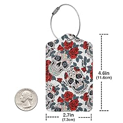 Docsckus 1 PCS PU Leahter Luggage Tag with