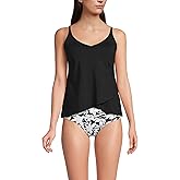 Lands' End Women's Tulip Hem Tankini Top