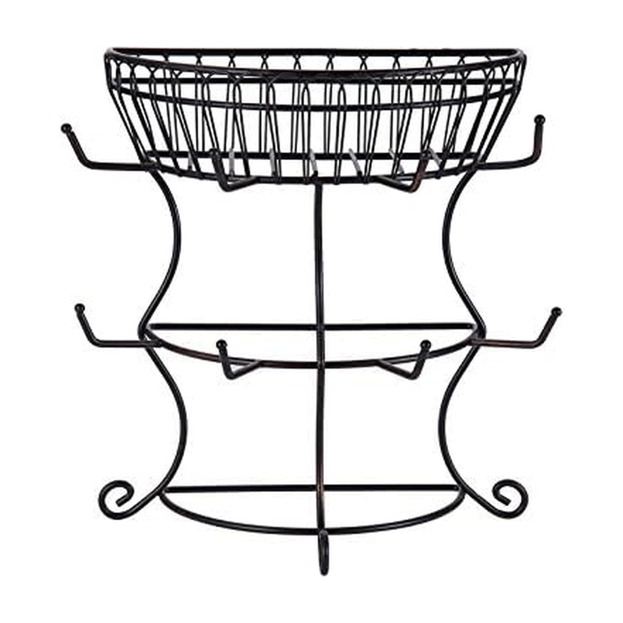 Mikasa Gourmet Wire 2-Tier Mug Tree, 37.5 cm (14¾ Inch), White