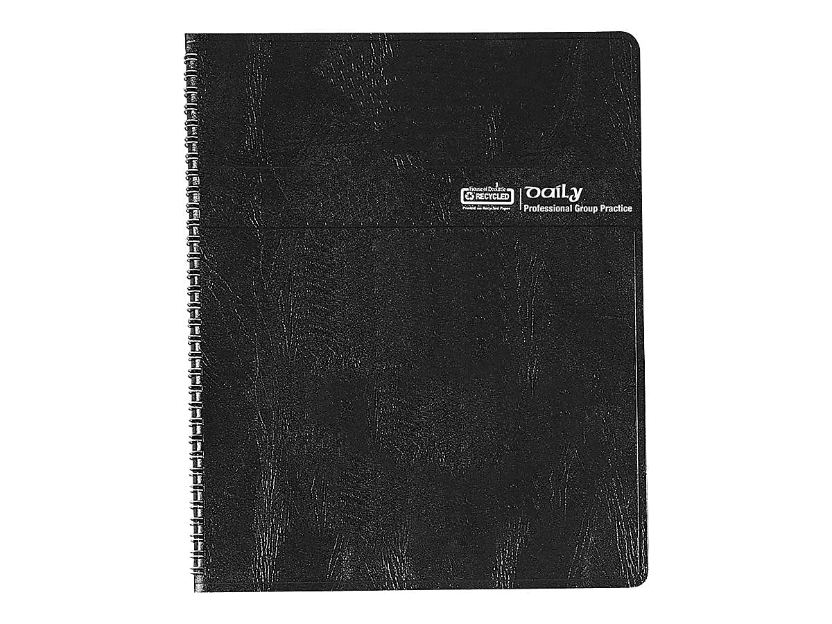 House of Doolittle 2021 Daily Group Planner, 8-Person, Black Soft Cover, 8.5 x 11 Inches, 2 Volume Set, January - December (HOD28102-21)