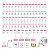 72 Pieces of Mini Baby Shower Milk Bottles Favors