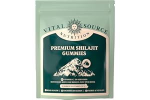 Vital Source Nutrition - Premium Shilajit Gummies - Bone, Brain, Energy & Vitality Support - Himalayan Organic Shilajit - Vegan, Gluten-Free & Halal - Summer Watermelon - 60 Gummies - 30 Servings