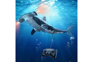 fygurso Remote Control Shark Toys High Simulation,Water Toys for Kids, High Simulation Shark for Pool & Bath, Ideal Gifts for Boys Ages 6+(Blue)