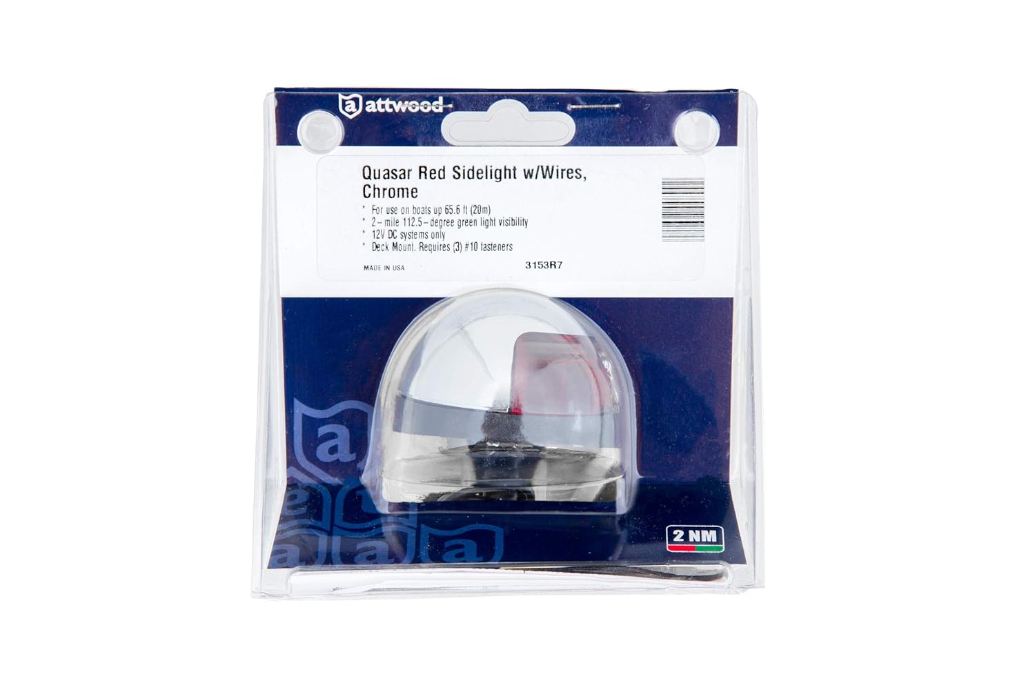 Attwood Bi-Color Combination, Deck Mount Navigation Light