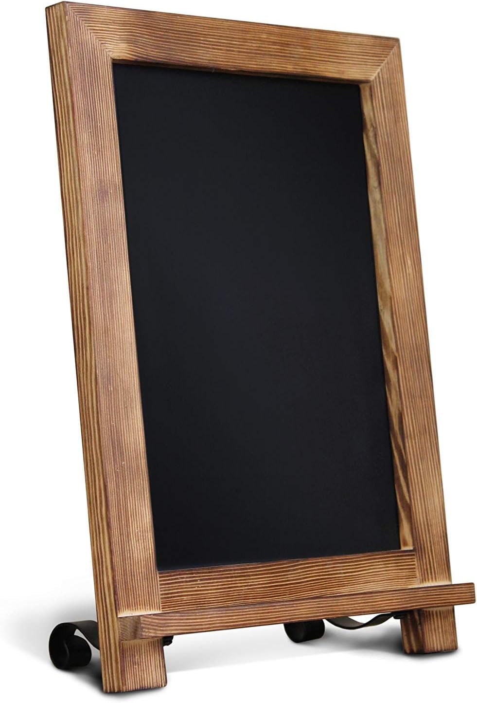 Amazon Com Hbcy Creations Rustic Torched Wood Tabletop Chalkboard