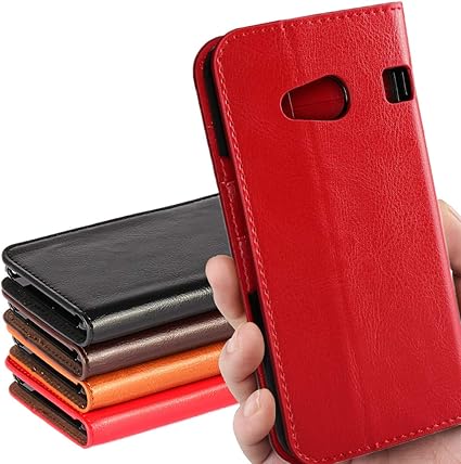 Amazon Co Jp 京セラ Rafre Kyv40 ケース 手帳型 Kyv40 カバー 手帳 Icovercase 光沢加工 牛革 シンプル レトロ 携帯 カバー カードポケット スタンド機能 財布型 カバー 選べる6色 レッド 家電 カメラ