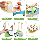 XIAPIA Kids Drum Kit Toy Percussion Set Wind Chimes Xylophone Toddler Gift view 6