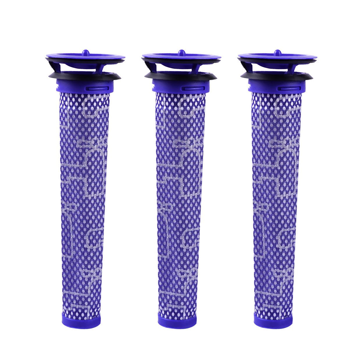 KEEPOW 3 Packs Washable Pre-Filters Replacement for Dyson DC62 DC59 DC58 V6 V7 V8 Vacuum, Fit for Part # 965661-01