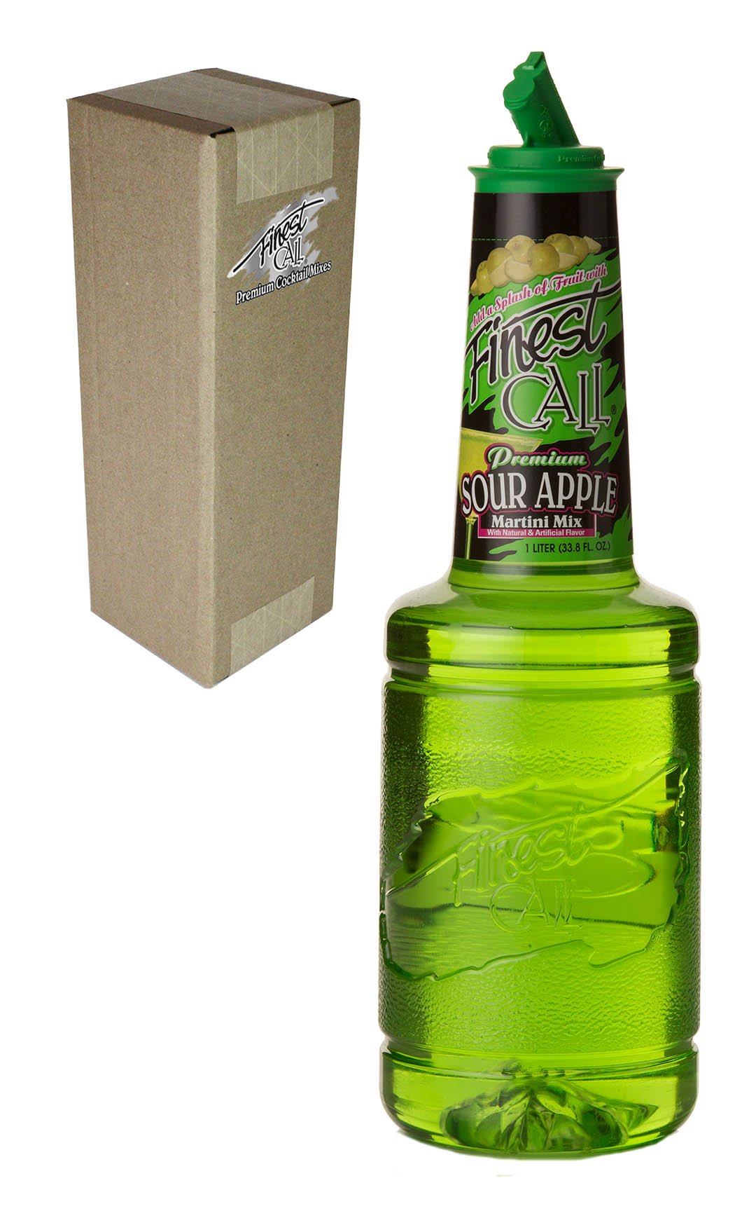 Finest Call Premium Sour Apple Martini Drink Mix, 1 Liter Bottle (33.8