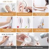 TAILI Suction Cup Hooks 5 kg 4 Pack No Drilling Rotatable Wall Hangers view 7