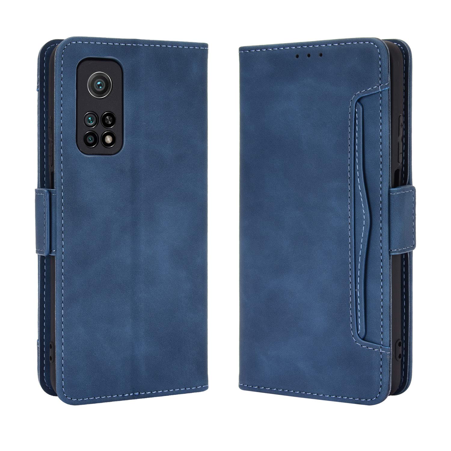 Case for Xiaomi Mi 10T 5G / Xiaomi Mi 10T Pro 5G PU Leather Flip Wallet Case Cover Flip Cover Magnetic Anti-Shock with Stand Function Cases Compatible with Mi 10T Blue