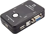 Uinfhyknd USB VGA KVM Switch 2 Port SVGA Keyboard Mouse 1920x1440 view 6