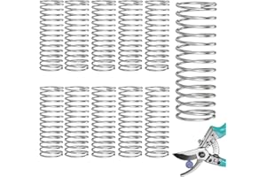 Compression Springs 10 Pack 304 Stainless Steel Wire Diameter 0.7mm, Outer Diameter 12mm, Length 30mm, Heavy Duty Springs for