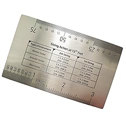Baroque String Action Gauge Precise Guitar Ruler