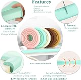 Fozobaiy Baby Corner and Edge Protectors Milky White 4 Corners 2m Bumpers view 4