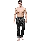 Tony & Candice Men's Satin Pajama Pants Long PJ Bottoms